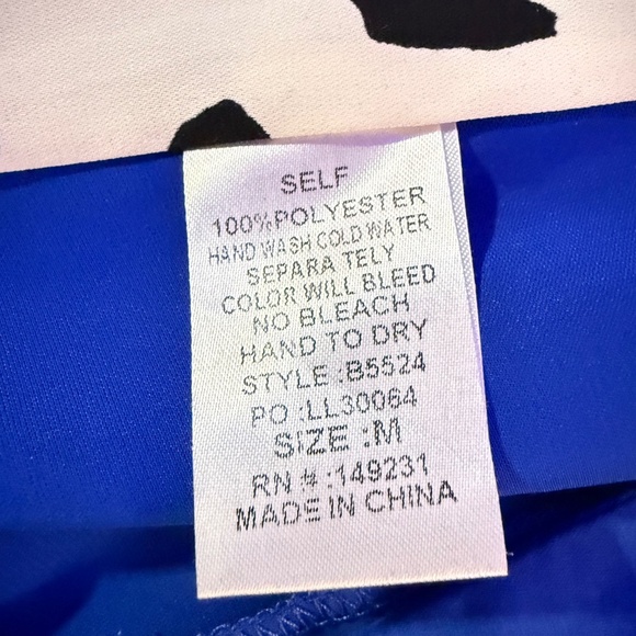 Kori America Blue with Black and white patterned blazer - Picture 4 of 5